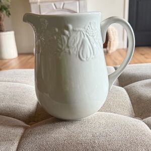 Gibson Elegant White Ceramic Pitcher